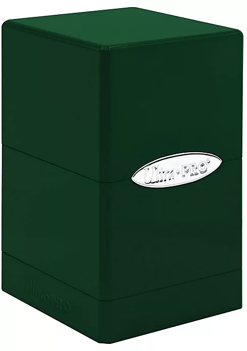 Ultra Pro Satin Tower Deck Box - Hi-Gloss Emerald Green 1 Ultra Pro Satin Tower Deck Box - Hi-Gloss Emerald Green