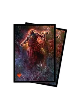 Ultra Pro 100ct Standard Card Sleeves - Theros: Beyond Death Galaxy Art - Purphoros, Bronze-Blooded