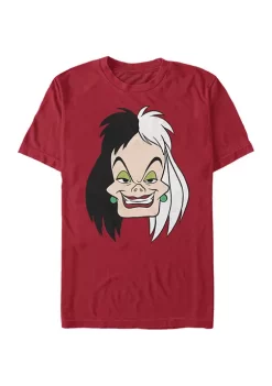 101 Dalmatians Cruella Big Face Short Sleeve Graphic T-Shirt -Ultra Pro Best Sale Belk 406