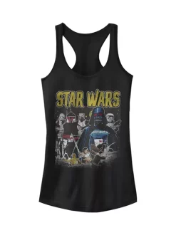 101 Dalmatians Darth Vader Battle Scene Racerback Graphic Tank