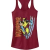 101 Dalmatians Classic X-Men Wolverine Scratch Racerback Graphic Tank