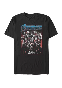 101 Dalmatians The Avengers Endgame Main Cast Group Shot Short Sleeve T-Shirt