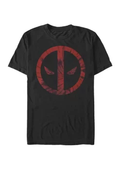 101 Dalmatians Deadpool Tie Dye Face Symbol Short Sleeve T-Shirt