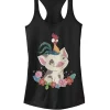 101 Dalmatians Moana Pua And Hei Hei Flower Friends Graphic Racerback Tank