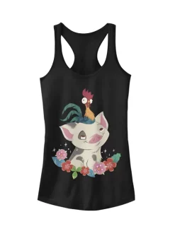 101 Dalmatians Moana Pua And Hei Hei Flower Friends Graphic Racerback Tank -Ultra Pro Best Sale Belk 477