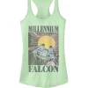 101 Dalmatians Millennium Falcon Pastel Poster Racerback Graphic Tank