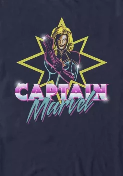 101 Dalmatians Captain Marvel 80's Style Neon Poster Logo Short Sleeve T-Shirt -Ultra Pro Best Sale Belk 526