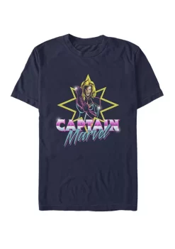 101 Dalmatians Captain Marvel 80's Style Neon Poster Logo Short Sleeve T-Shirt -Ultra Pro Best Sale Belk 527