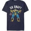101 Dalmatians Retro Comic Style Thanos Space Oh Snap Short Sleeve T-Shirt