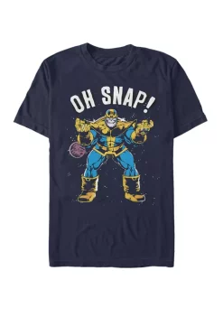 101 Dalmatians Retro Comic Style Thanos Space Oh Snap Short Sleeve T-Shirt