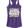 101 Dalmatians May The Force Be With You Floral Logo Racerback Graphic Tank