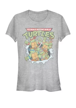 101 Dalmatians Teenage Mutant Ninja Turtles Ripping Through Short Sleeve T-Shirt