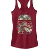 101 Dalmatians Women's Floral Stormtrooper Helmet Graphic Racerback Tank