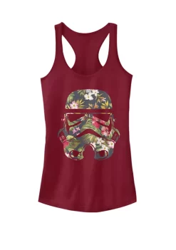 101 Dalmatians Women's Floral Stormtrooper Helmet Graphic Racerback Tank