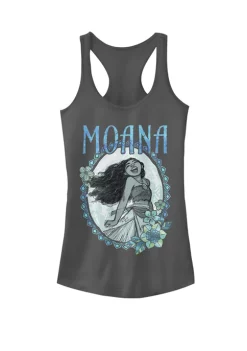 101 Dalmatians Moana Floral Framed Portrait Graphic Racerback Tank