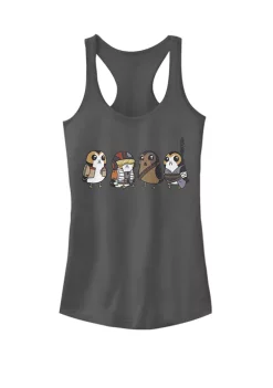 101 Dalmatians Women's Porgs As Characters Graphic Racerback Tank