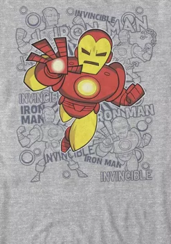 101 Dalmatians Iron Man Retro Portrait Sketch Background Short Sleeve T-Shirt -Ultra Pro Best Sale Belk 618