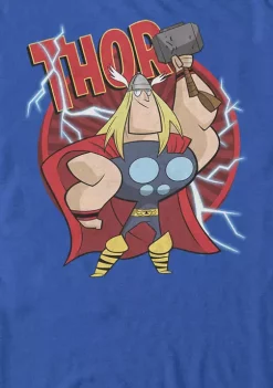 101 Dalmatians Thor God Of Thunder Retro Power Stance Logo Short Sleeve T-Shirt -Ultra Pro Best Sale Belk 650