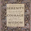 Woven Textile Company Brown and Blue Inspirational Serenity Tapestry Fringed Throw Blanket 50" x 60"
