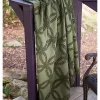 Woven Textile Company Pine Green Cotton Tufted Fringed Throw Blanket 50" x 60"