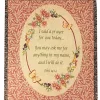 Woven Textile Company Beige and Red Religious Inspirational Tapestry Throw Blanket 50" x 60"
