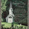 Woven Textile Company Green Inspirational 'A Beautiful Day in Heaven' Tapestry Throw Blanket 50" x 60"
