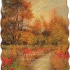 Woven Textile Company Orange and Yellow Inspirational Tonalist Rectangular Throw Blanket 50" x 60"