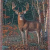 Woven Textile Company Brown and Green Inspirational Quotes Autumn Sentinel Tapestry Throw Blanket 50" x 60"